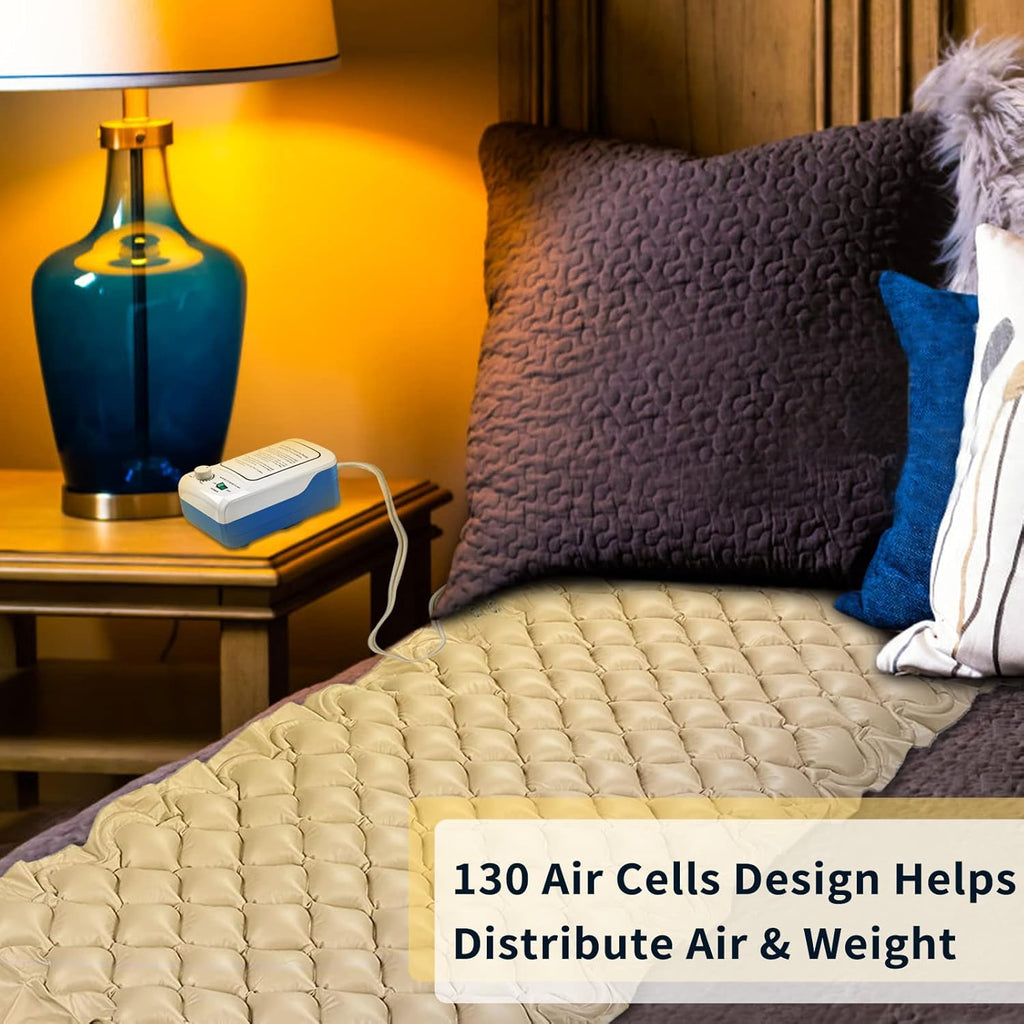 Alternating Pressure Pad Air Mattress Topper with Pump System, 36 x 78 x 3 L68506
