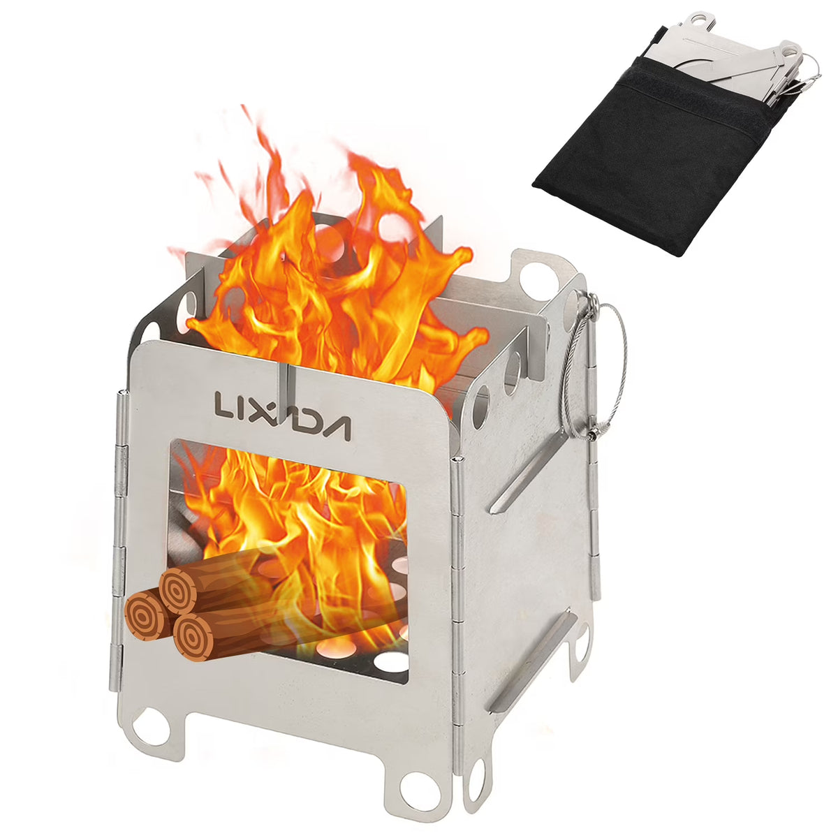 Pocket Stainless Steel Wood Stove N4344