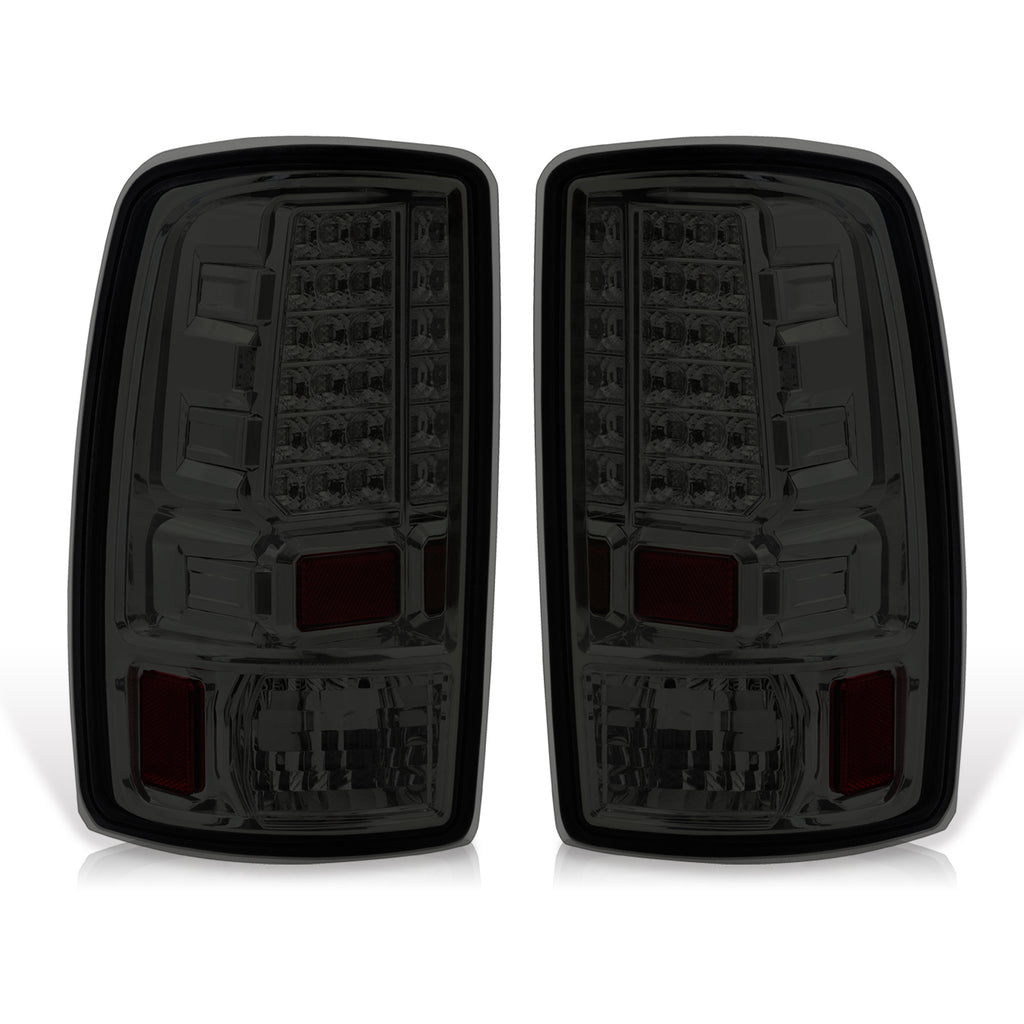 Smoked Chrome Housing LED Tail Lights Brake Stop Lamps F8947