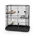 Deluxe 3 Level Cat Home (Black) C19862