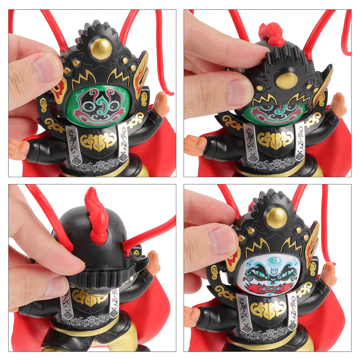 2pcs Chinese Ancient Sichuan Opera Face Changing Doll Ornament L56198