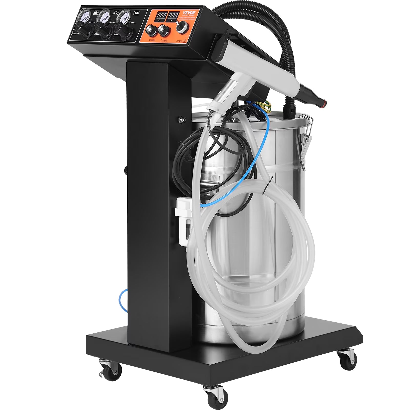 50L Powder Coating System 40 W 100KV Electrostatic Powder Hopper T76187