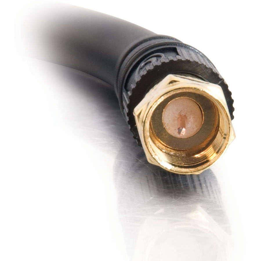 50 ft Black RG6 Coaxial Video Cable T422
