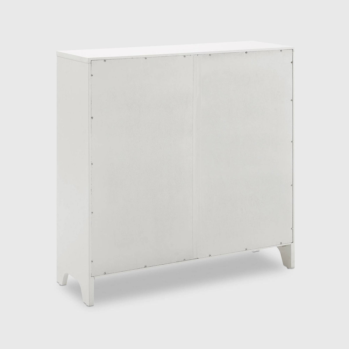Distressed White Accent Cabinet D860