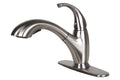 Stainless Steel Single-Handle Kitchen Faucet with Pull-Out Spray P78177
