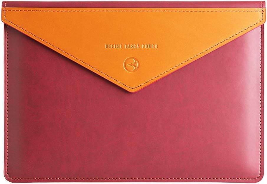 13 inch Leather Tasca Sleeve with Pu Inner Suede for iPad Pro & MacBook Pro (Dark Tan) T445613