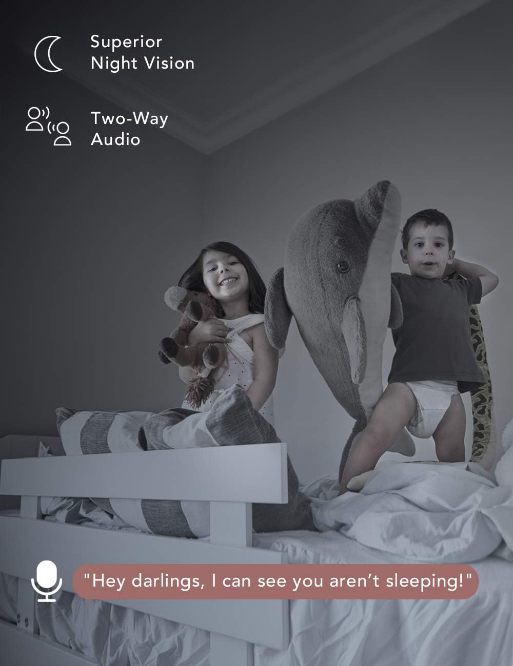 1080P WiFi Baby Camera Two Pack with Night Vision S144