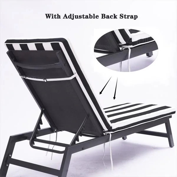 Black/White Chaise Lounge Cushion P90289