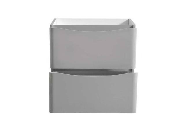 Glossy Gray Free Standing Bathroom Cabinet V59335
