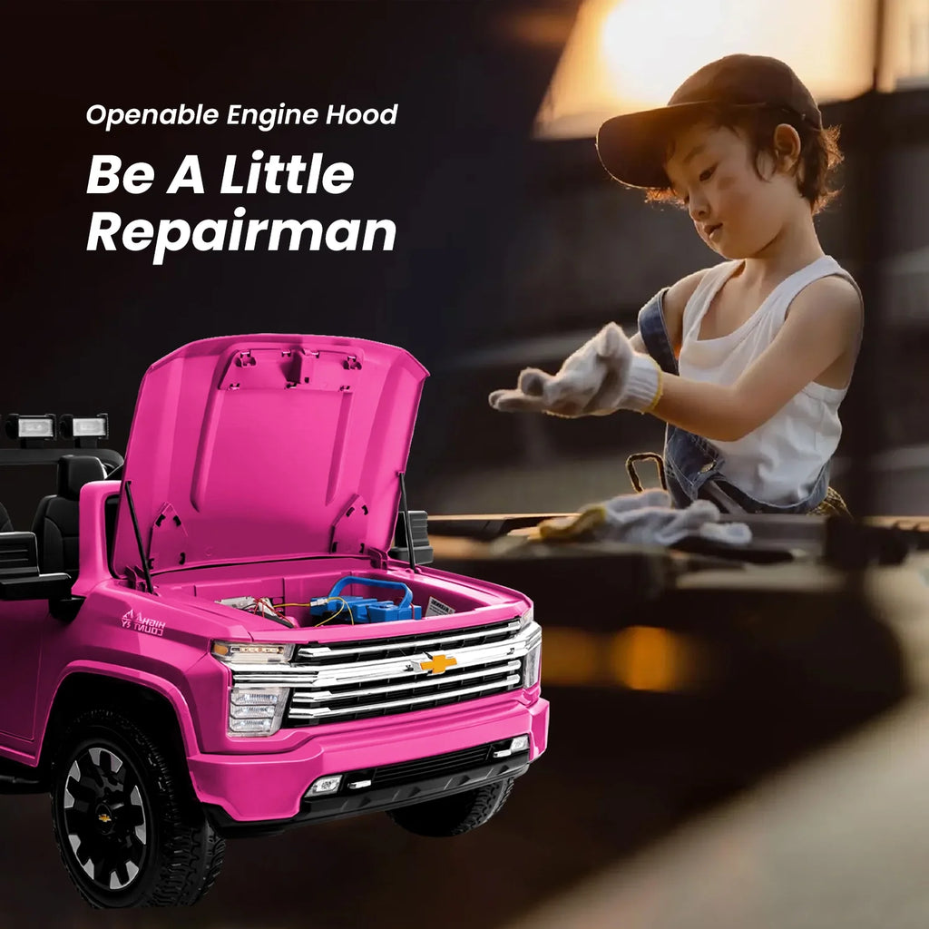 Pink 24V Ride on Car 2 Seater Electric Truck with Remote Control V99424