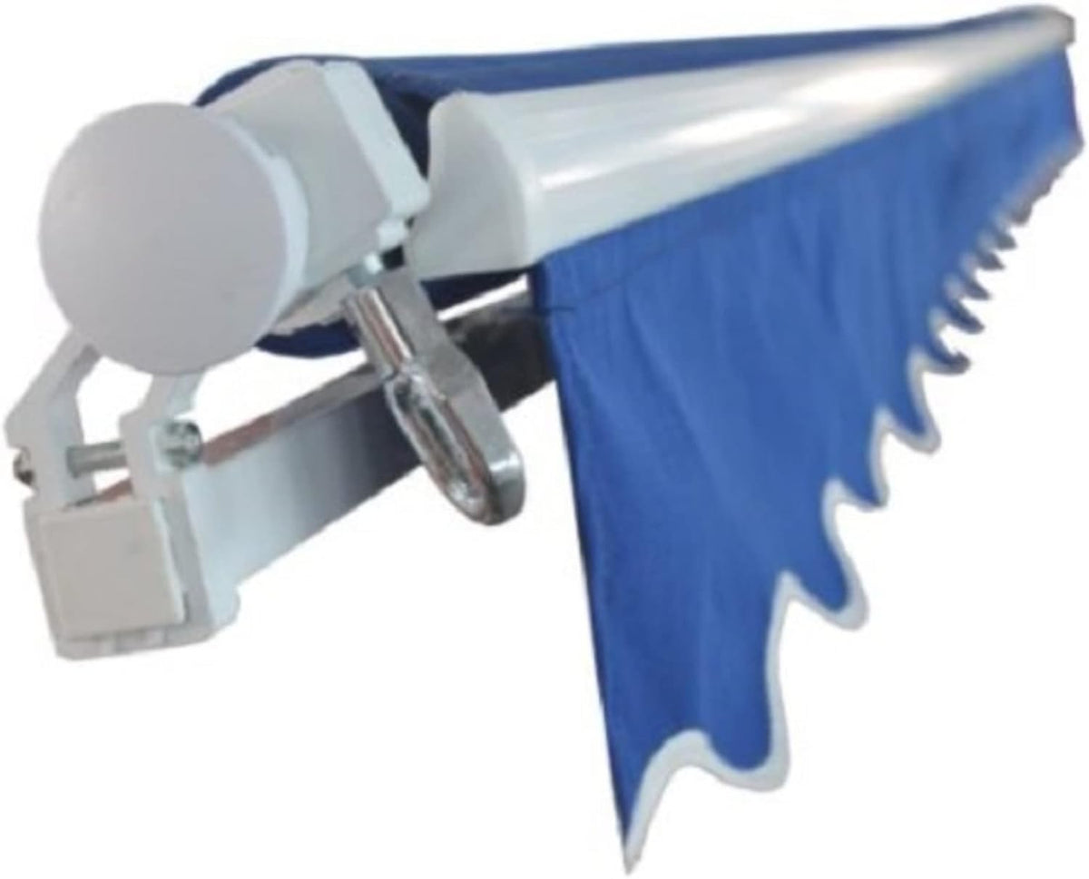12 x 10 Feet Blue Retractable Patio Awning M2114