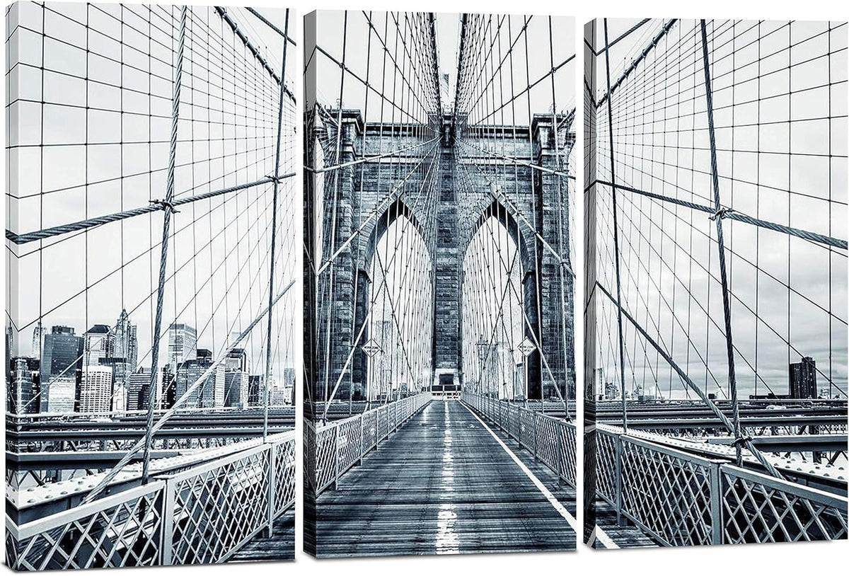 3 Piece Framed Eiffel Tower Canvas Art Multi Panel Split Prints V999