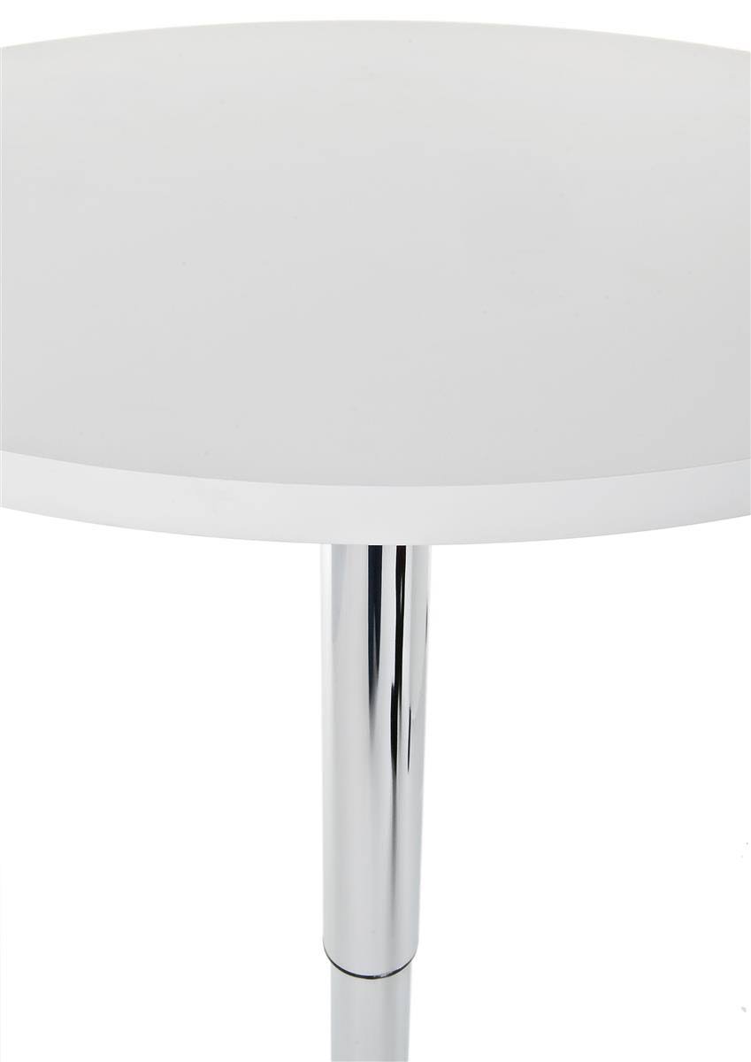 White Height Adjustable Bar Table R10744