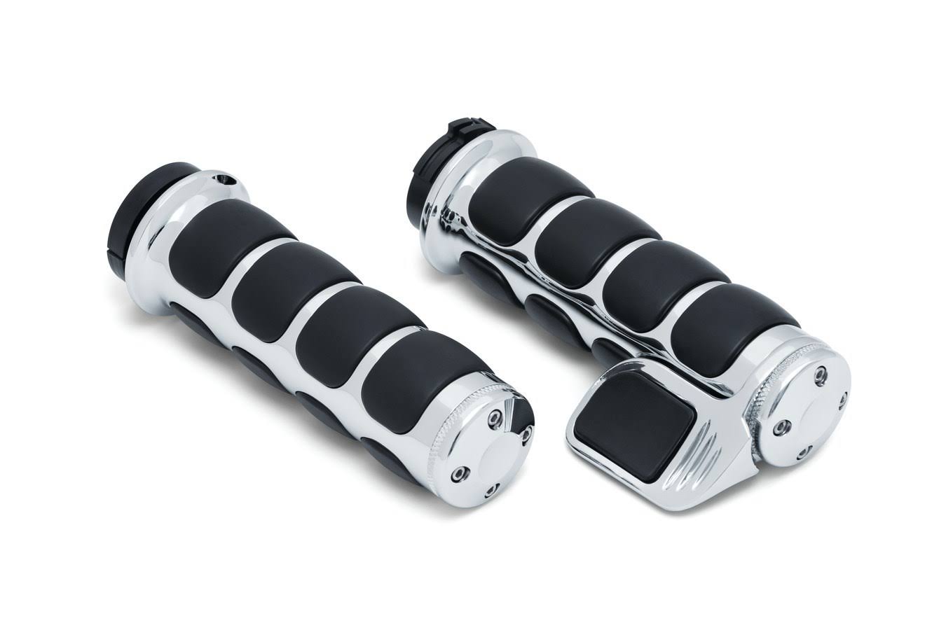 Chrome ISO-grip for Dual Cable Throttle Q632