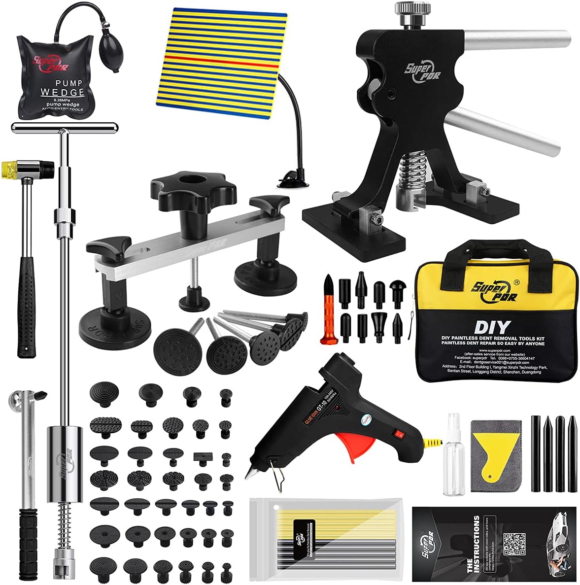 16pcs Paintless Dent Repair Kit with Slide Hammer Y96343