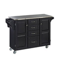 Black Stainless Steel Top Cuisine Cart A274155