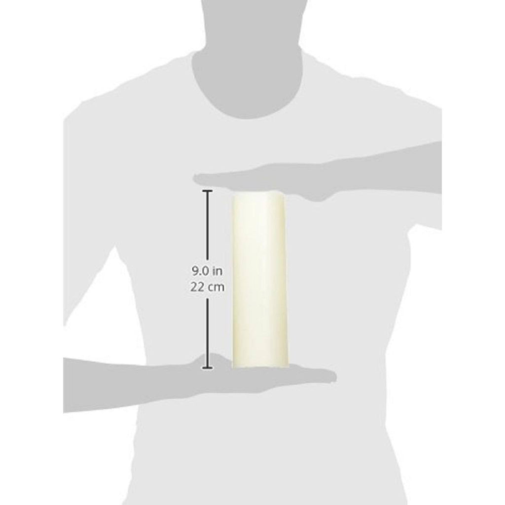 White LED Pillar Candle with Moving Flame I7555