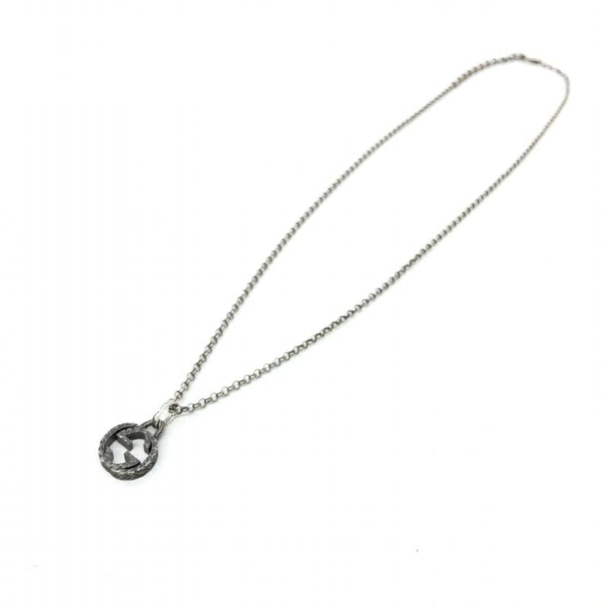 Silver Interlocking G Necklace W384581